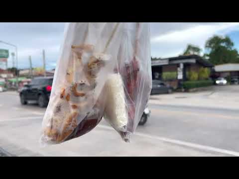 August 27, 2022 Today, walk 7 kilometers to the market to buy grilled squid, grilled chicken