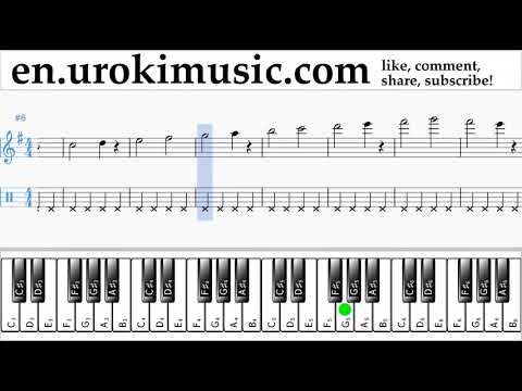 How to Play Piano (right hand) Mariah Carey - All I Want For Christmas Is You Tabs Part#1 exercises