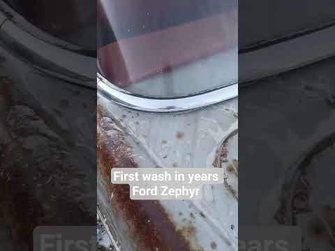 Thumbnail for Ford Zephyr First Wash #automobile #ford #washing #carwash #dirty #detailing #rust #painting #snow by Ford Zephyr