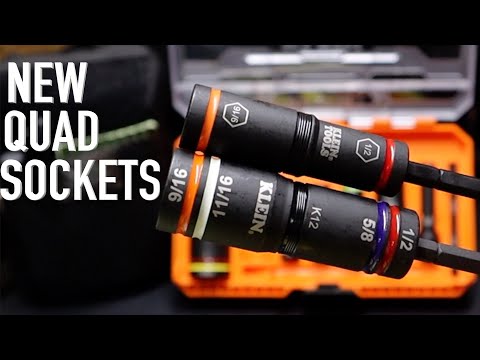 NEW Klein Tools KNECT Quad 24 Flip Sockets SAE & Metric