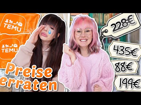 Wenn sie den Preis errät, bekommt sie ALLES 💰 Temu Edition | ViktoriaSarina