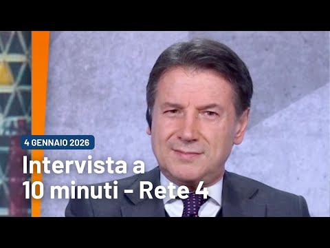 Giuseppe Conte intervistato da Alessandro Sallusti a "10 minuti" su Rete 4