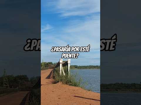 📍Esteros del Ibera, Carlos Pellegrini ¿Te animás a pasar por este puente? #aventura #corrientes