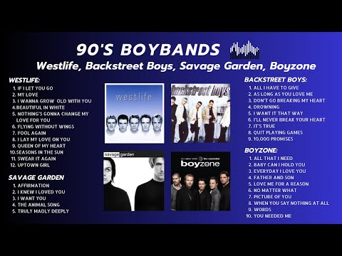 90s BOYBANDS GREATEST HITS - Westlife, Backstreet Boys, Savage Garden, Boyzone