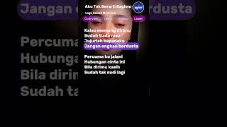 Download lagu Aku Tak Berarti Bagimu _ Azizah Maumere #lyricsvideo mp3