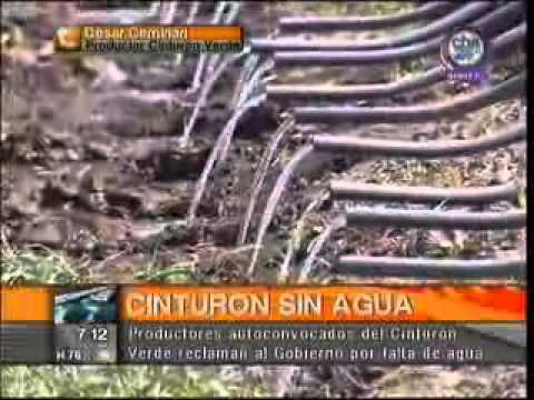 Productores del Cinturón Verde reclaman por falta de agua