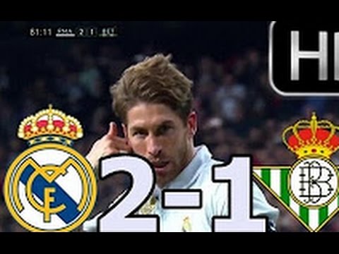 Real Madrid vs Real Betis 2-1 Goles 12/03/2017 La Liga