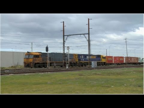 Freight Train in Melbourne - Pacific National