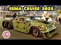SEMA CRUISE 2025 EPIC Lineup Of Custom Cars Trucks Roll Out From Las Vegas Convention Center