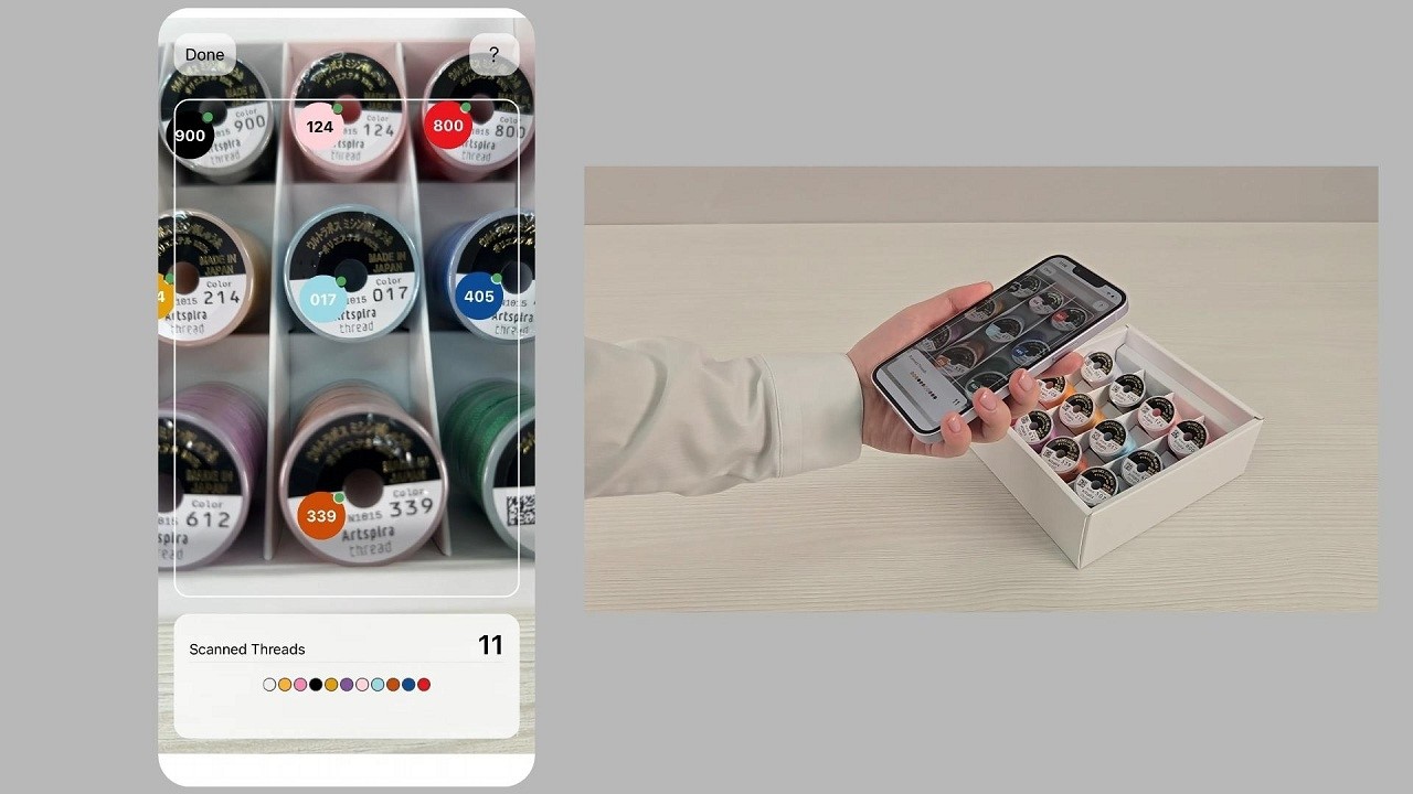 [BrotherSupportSewing] Artspira Thread Feature 1:Quick Thread Registration