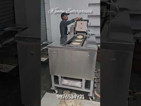 Stainless steel automatic roti making machine, capacity: 200...