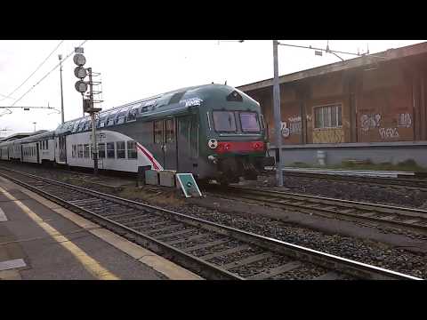E464 269+5 piano ribassato+pilota 2 piani Trenord - Milano Greco - 03/05/2018