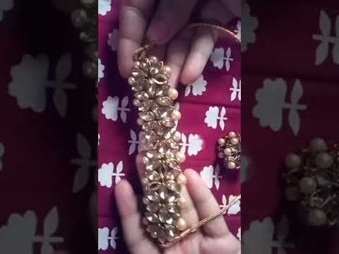 #meesho #Unboxing women kundan and peari work jewelry set #ektaryan official