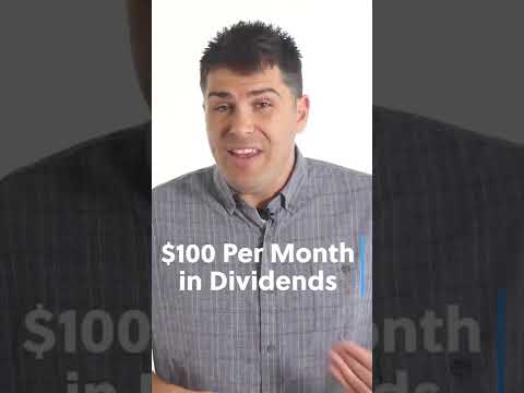 How to Make $100 Per Month in Dividends #shorts