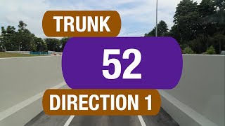 SBS Transit Trunk 52 (Direction 1) | Bus Service Route Visual