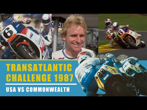 Kevin Schwantz vs Wayne Rainey | 1987 Transatlantic Challenge | Race 2