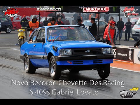 Novo Recorde Chevette Turbo Gabriel Lovato  - Desafio street - 6,409s