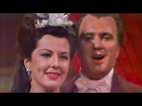 Anna Moffo & Nicolai Gedda “La Traviata” - Libiamo - Un di Felice 1962 colour