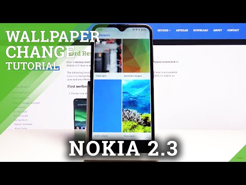 How to Change Wallpaper in NOKIA 2.3 – Display Settings