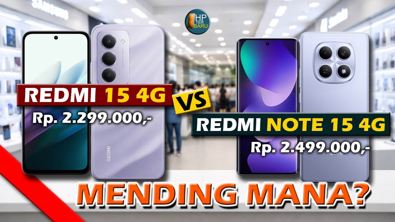 MENDING MANA? XIAOMI REDMI 15 4G VS XIAOMI REDMI NOTE 15 4G