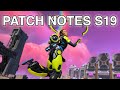 PATCH NOTES - Season 19 Apex Legends (Buffs, Nerfs, and Updates)