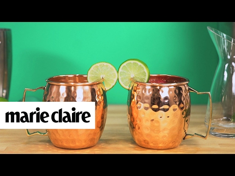 Exotic Raspberry Valentine’s Day Moscow Mule Cocktail | Marie Claire
