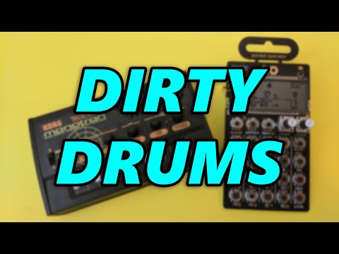 DIRTY DRUMS with PO-32 and Monotron Delay