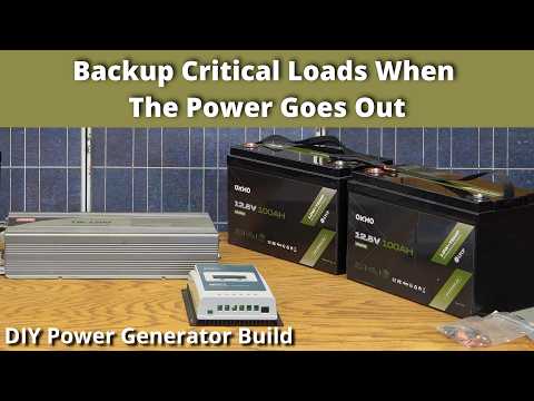 Whole-Home Backup Power for your Critical Loads with a DIY Battery Backup Generator
