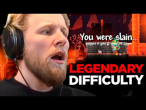 Quin Attempts the new LEGENDARY Difficulty in Terraria on HARDCORE
