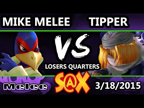 S@X - Tipper (Sheik) Vs. Mike Melee (Falco) SSBM Losers Quarters - Melee
