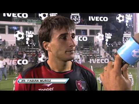 Muñoz:"Contento por volver al gol".San Martín 1 Newell´s 1.Fecha 3.Torneo Final 2013.FPT