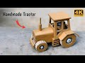 Mini Tractor Making With Cardboard DIY Craft Idea
