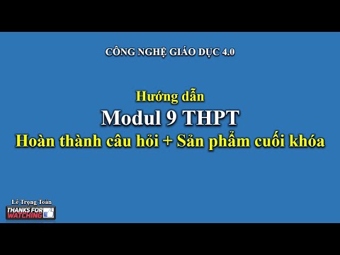 Módulo 9 THPT Toán |