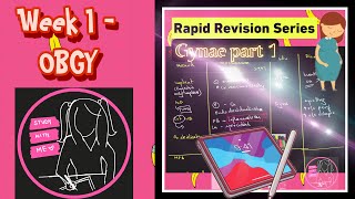 Rapid Revision || Gynaecology Part 1