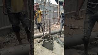 Rebar Case of Pile Driving #pile #piling #construction