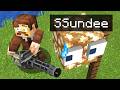 TROLLING My Friends With GUNS In Minecraft