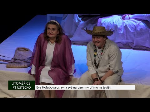 LITOMĚŘICE: Eva Holubová oslavila své narozeniny přímo na jevišti