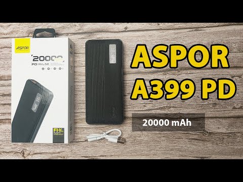 Розпаковка: Power Bank Aspor A399 PD 20000mAh