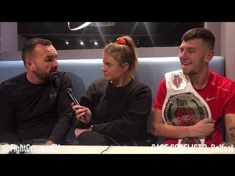 Leon Hill & Coach Wayne Fagan talk through game plan for Cage Conflict title win