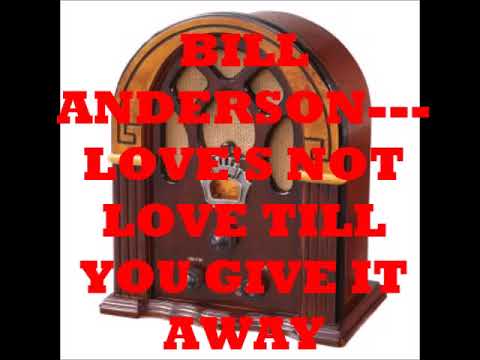 Love's Not Love (till You Give It Away) video thumbnail