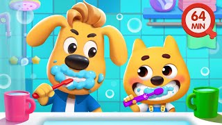 Download lagu Brush Your Teeth | Good Habits | Safety Rules for Kids | Sheriff Labrador mp3