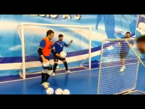 Pescara C5-Rete da Rimbalzo con CapuozzoLeandroTatonettiPietrangelo Portieri PeC5 Stagione14/15