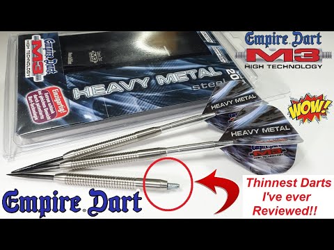 Empire Darts M3 Shark Grip Darts Review - Thinnest Darts I've Ever Reviewed!!