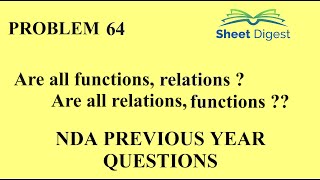 Download the video "Problem 64 || Check Statements on relations & Functions || NDA-2 2021 Previous year Math Question"