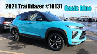 First look at 2021 Chevrolet Trailblazer RS #10131 in Oasis Blue