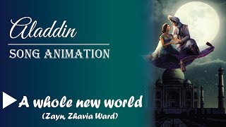 A Whole New World | Aladdin | Zayn, Zhavia Ward | Naomi Scott, Mena Massoud | Fallen Ace Animation