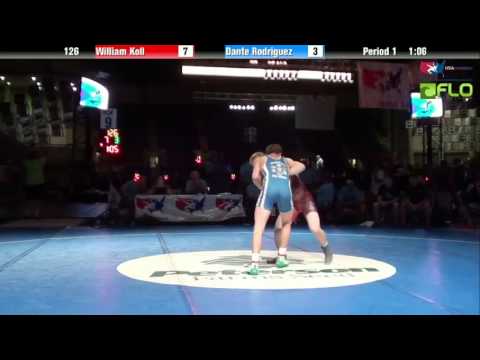 Junior 126 - William Koll (New York) vs. Dante Rodriguez (Nebraska)