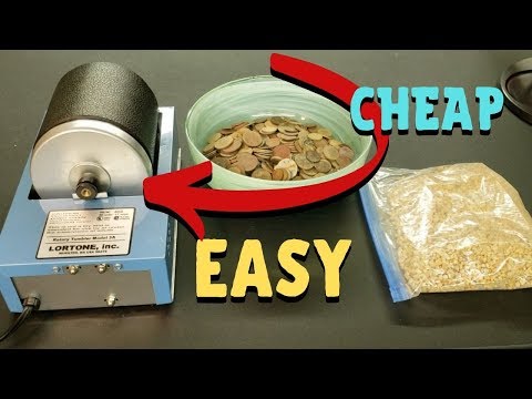 Cleaning Corroded Coins With a Rock Tumbler Easy and Cheap.