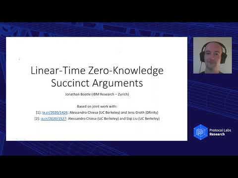 Zero Knowledge Succinct Arguments with a Linear Time Prover - Jonathan Bootle