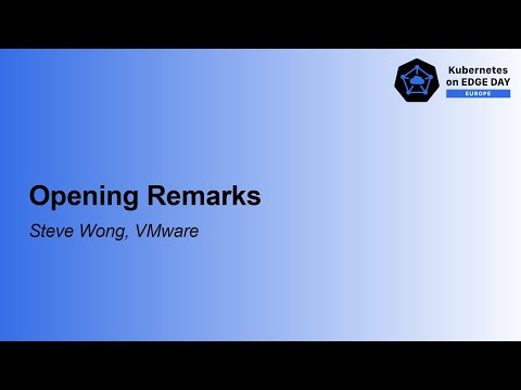 Opening Remarks - Steve Wong, VMware